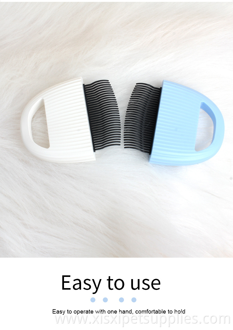 Factory Wholesale Soft Tooth Pet Cat Brush Comb Cat Hair Removal Massaging Shell Comb